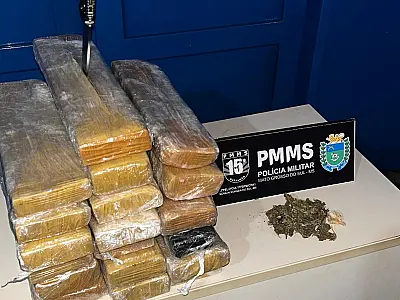 Mulher é presa em Nova Alvorada do Sul com 21 kg de maconha em ônibus