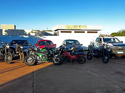 VÍDEO: Operação da PM em Rio Brilhante mira motos com escapamentos adulterados