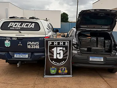 Jovem é preso com 700 kg de maconha após perseguição e tiros em Nova Alvorada do Sul
