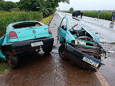 Acidente que 'rachou' Gol ao meio e matou motorista na BR-376 pode ter relação com álcool