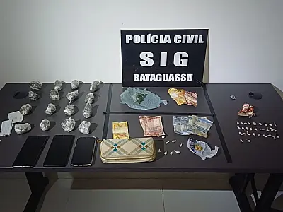 Polícia faz operação em Bataguassu e prende 'damas' do tráfico em flagrante