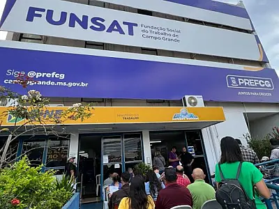Funsat oferece vagas para 119 profissões diferentes em Campo Grande