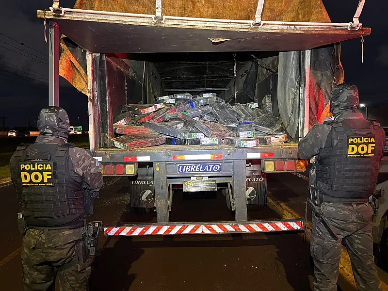 DOF descobre carregamento milionário de droga oculto em grãos em Tacuru