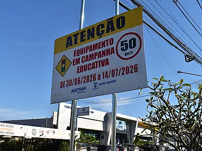 Radares começam operação educativa em oito pontos de Campo Grande nesta terça-feira