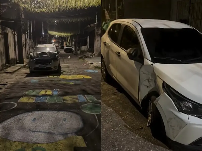 Quatro pessoas, incluindo dois influenciadores foram atropelados enquanto pintavam rua para a Copa