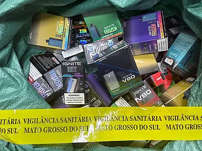 Vigilância apreende mais de 2,2 mil canetas emagrecedoras e vapes na Capital