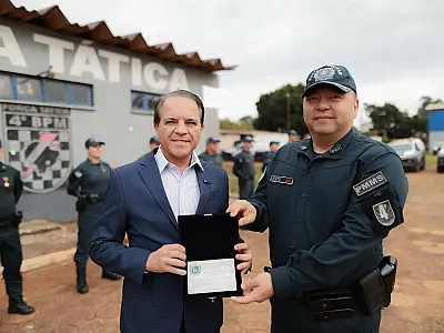 Coronel David recebe homenagem do 4º BPM de Ponta Porã