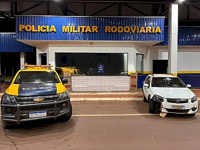 Carga de cigarros avaliada em R$ 124 mil é apreendida após perseguição em Deodápolis