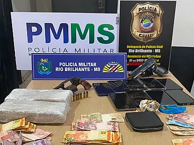 Guerra de facções termina com três presos e dois feridos em Rio Brilhante