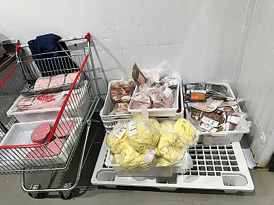 Fiscalização apreende mais de 600 kg de carnes e frios em atacadista da Capital