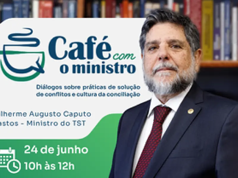Ministro do TST participa de encontro sobre conciliação no TRT-MS nesta quarta-feira