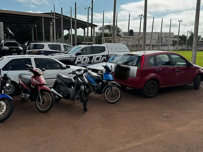 Polícia Militar realiza operação de trânsito e apreende veículos irregulares em Maracaju