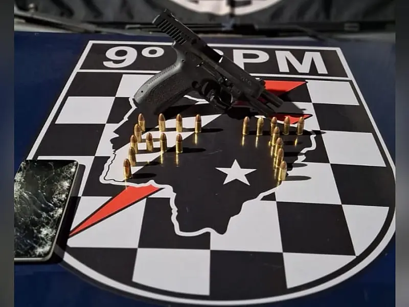Suspeito de matar homem em praça no Noroeste é preso com pistola carregada