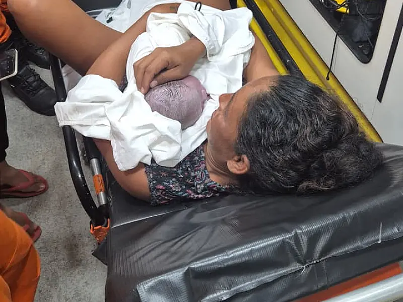 VÍDEO: Brian não espera chegada ao hospital e nasce dentro de viatura em Ladário