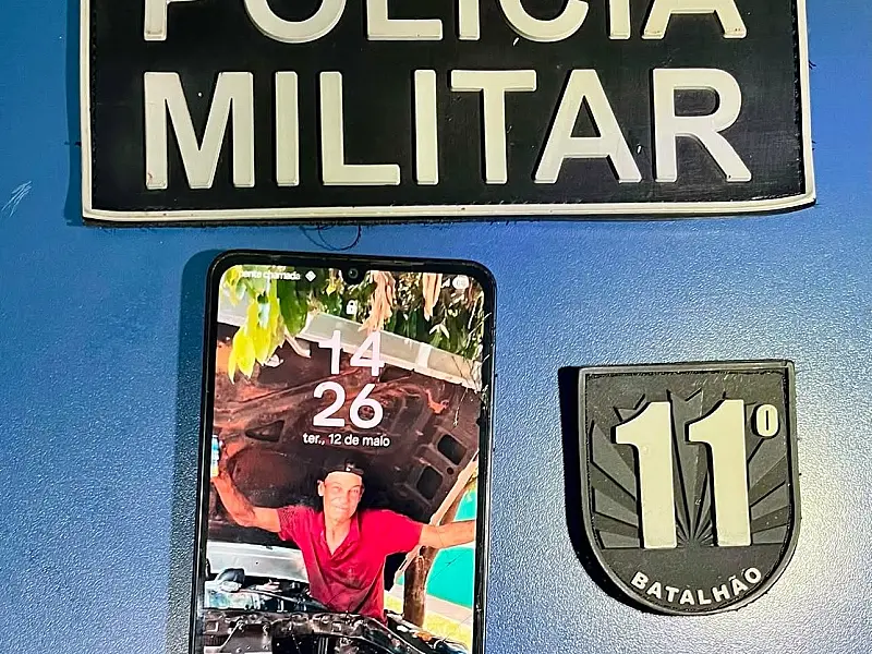 Homem é detido tentando desbloquear celular de vítima de homicídio em Nioaque