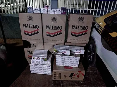 PMR apreende cigarros contrabandeados e antena Starlink na MS-382 em MS