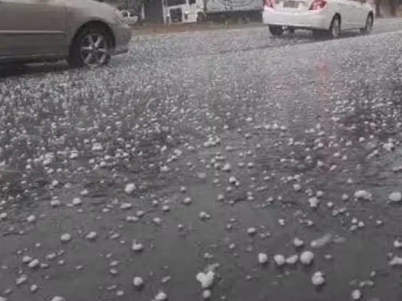 Chuva forte com granizo coloca Estado  sob alerta de perigo