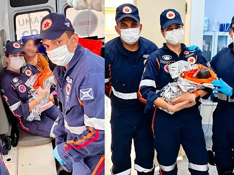 Bebê nasce em ambulância do SAMU às margens da rodovia BR-262 em MS