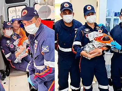 Bebê nasce em ambulância do SAMU às margens da rodovia BR-262 em MS