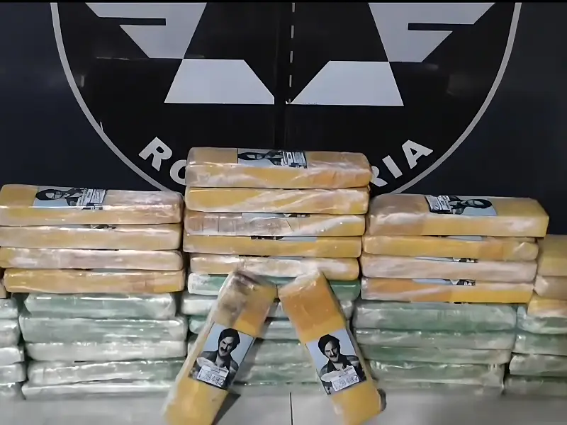 Operação na MS-164 apreende mais de 50 quilos de drogas em carro de aplicativo