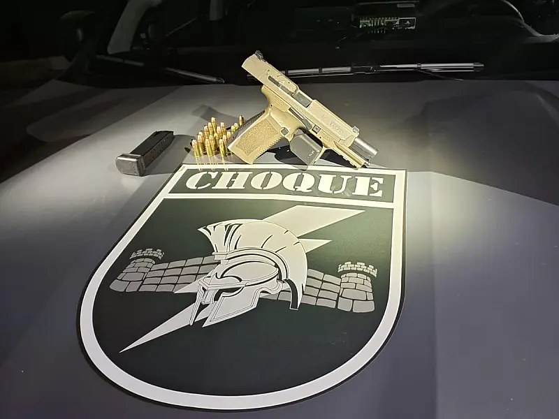 Choque prende homem com pistola 9mm idêntica à ostentada na internet em Caarapó