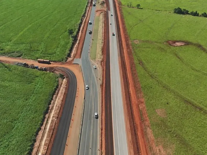 Obras mudam trânsito na BR-163, na saída de Campo Grande, neste fim de semana