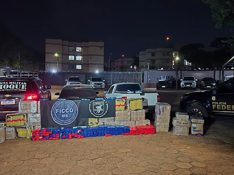 Choque e FICCO apreendem mais de uma tonelada de maconha em Campo Grande