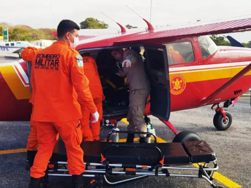 Bombeiros usam aeronave para resgatar indígena afogado no Pantanal