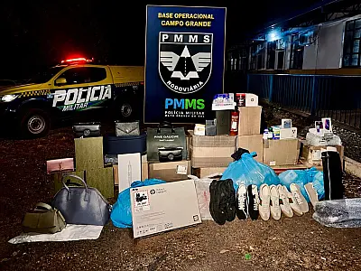 PMR apreende HB20 com R$ 315 mil em produtos contrabandeados na Capital