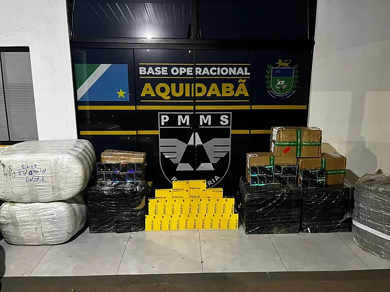 Mulheres são presas com R$ 317 mil em vapes e celulares na MS-164 em MS