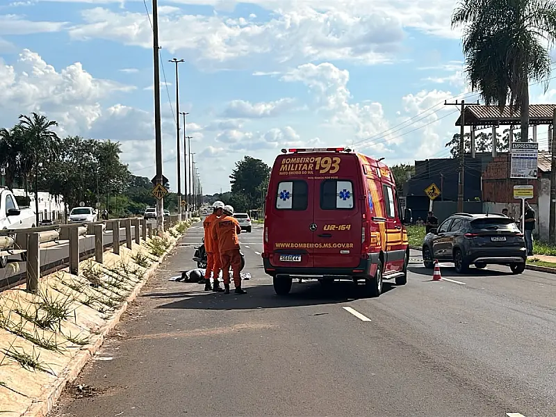 Motociclista morre em acidente na Avenida Duque de Caxias, em Campo Grande