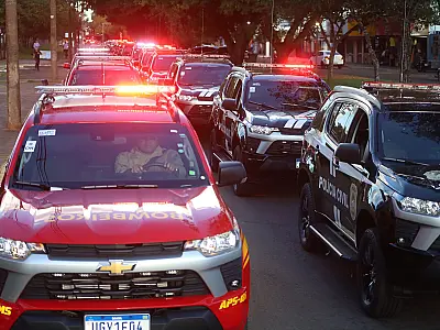MS faz entrega histórica de viaturas, armas e coletes para reforçar segurança nos 79 municípios