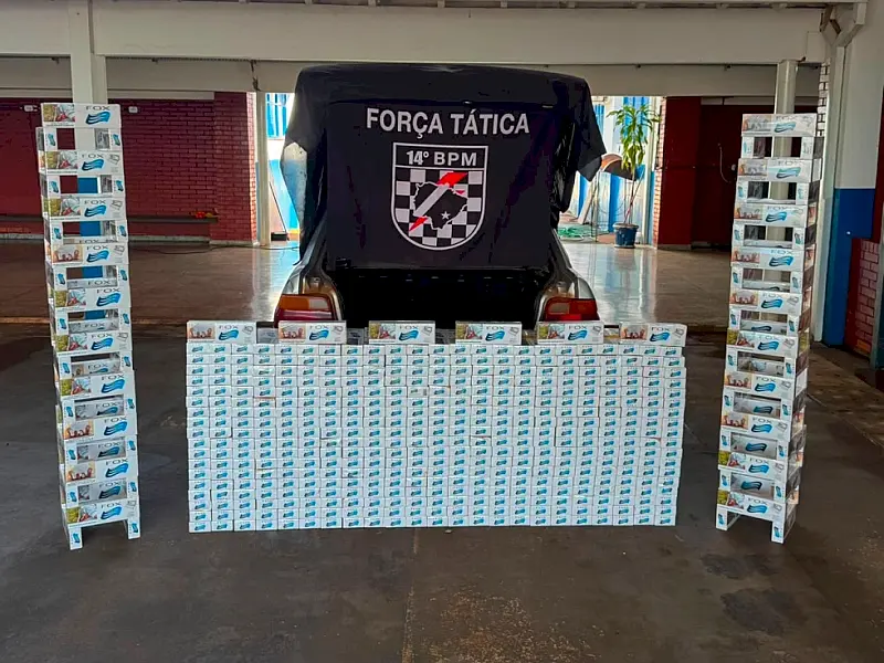 Jovem é preso na MS-278 com carga de cigarros avaliada em R$ 35 mil