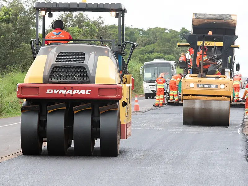 Obras na BR-163 exigem atenção redobrada de motoristas em 13 municípios de MS