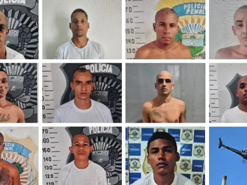 Onze presos fogem de penitenciária no RN após abrir buraco na cela