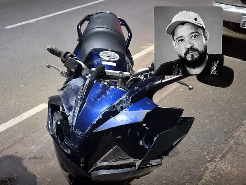 Motociclista morre no hospital após cair de moto em quebra-molas em MS