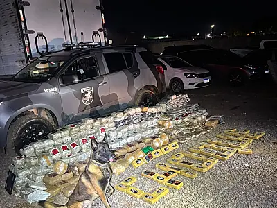 Choque apreende R$ 7,1 milhões em drogas e drone do tráfico na Capital