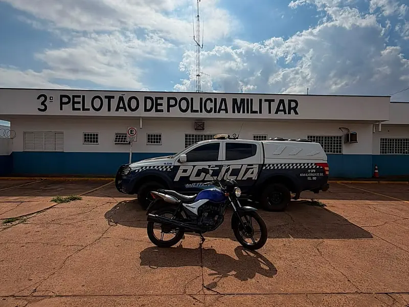 Mulher é flagrada com moto furtada e acaba na delegacia em Nova Alvorada do Sul