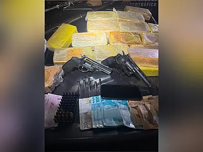 Homem é preso com armas, munições e quase 18 kg de pasta base de cocaína em Campo Grande
