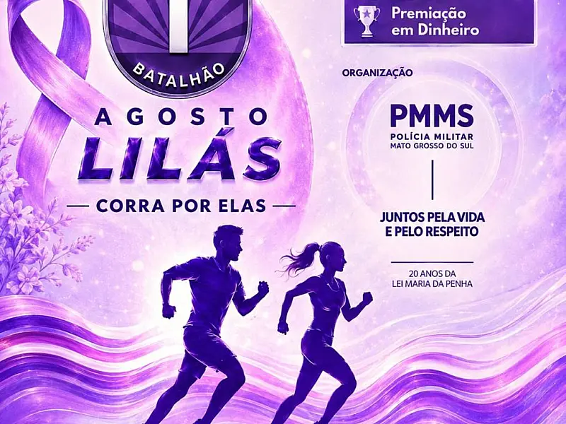 Corrida da PM “Corra por Elas” abre ações do Agosto Lilás na Capital