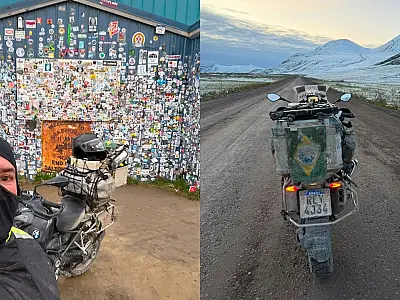 Após superar nevasca e temperatura de -12ºC, empresário chega a estrada do "fim do mundo" e inicia viagem de volta