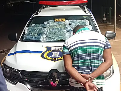 GCM apreende 17 quilos de maconha e munições na rodoviária da Capital