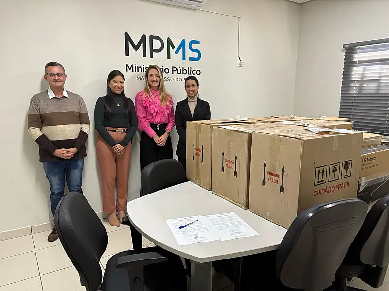 Ministério Público doa computadores para projeto de inclusão digital em MS