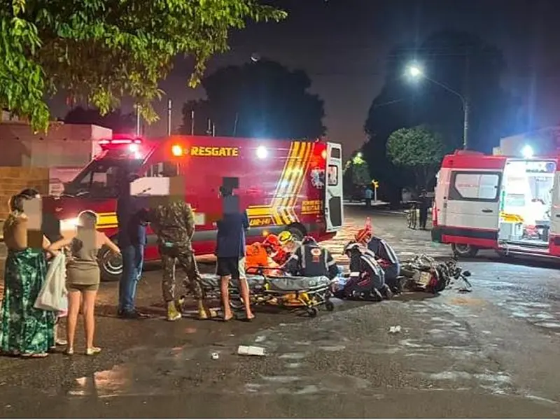 Acidente em Aquidauana deixa jovens em estado grave e são levados para Capital