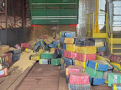 Mais de seis toneladas de maconha são apreendidas em carregamento de soja na MS-276