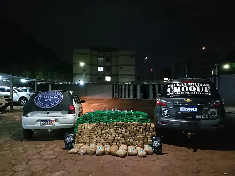 Choque prende motorista transportando quase 400 kg de drogas na MS-040