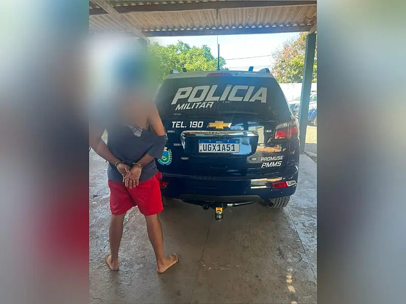 Homem espanca esposa e cunhada durante briga e acaba preso em Ribas do Rio Pardo