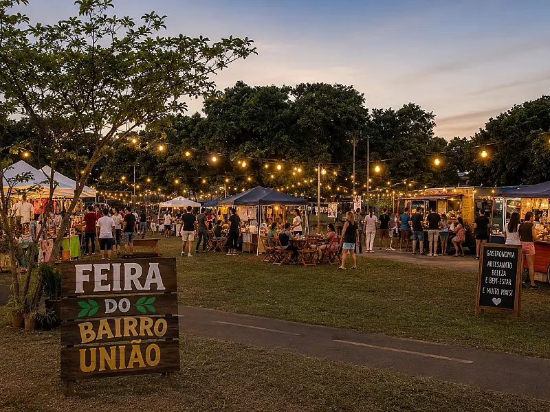 Feira comunitária reúne pequenos empreendedores no bairro União