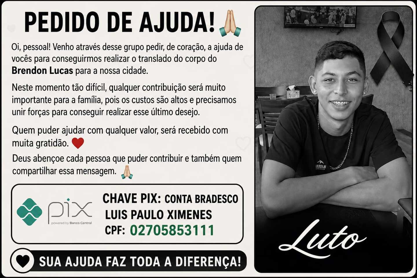Campanha de pix (Redes Sociais)