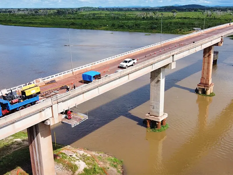 Novas interdições começam neste sábado na ponte da BR-262 sobre o rio Paraguai